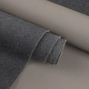 Cuir microfibre en relief litchi, cuir PU microfibre pour sièges de voiture