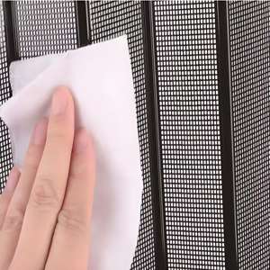 Pantalla de puerta de seguridad antimosquitos tipo V Puerta de pantalla deslizante de malla plisada de aluminio - Product Image 5