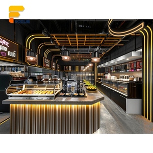 Vetrina per Torte su Misura per Caffetteria, Bancone Cassa in Legno e Vetro, Area Espositiva per Pasticceria, Layout Area Servizio - Product Image 5