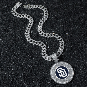 Hot Selling Unique Popular Geometric Circular Letter Pendant Necklace Hiphop Style Men's Necklaces Fashion Jewelry Wholesale - Product Image 2