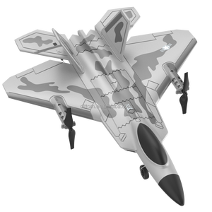 <span class=keywords><strong>F</strong></span>-22 Raptor mô hình máy bay 2.4G 4CH 3d6g RC diễn viên đóng Thế bay warplane tàu lượn với đèn - Product Image 3