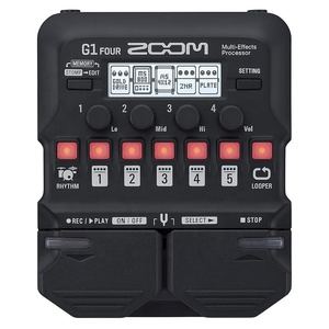 Processeur multi-effets pour guitare électrique ZOOM G1 FOUR avec machine à rythmes et simulation <span class=keywords><strong>d</strong></span>'<span class=keywords><strong>ampli</strong></span> - Product Image 1