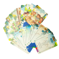 Jeu de cartes personnalisées imprimées avec des mots d'encouragement quotidiens, des mots de sagesse cantonais, des affirmations zen pour l'équilibre de la vie
