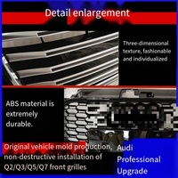 Veidt Convient aux Audi Q2/Q3/Q5L/Q7/Q8 de 2013 à 2021, Grille en nid d'abeille modifiée RSQ2/RSQ3/RSQ5/RSQ7