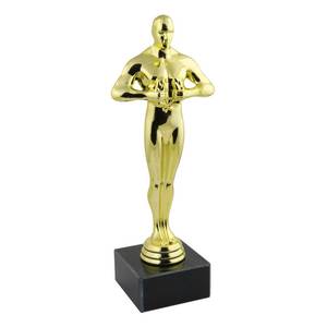 Trofeo Statuetta da 21,5 cm in Vetro Cristallo Stampato UV e Materiale Cartaceo - Product Image 1