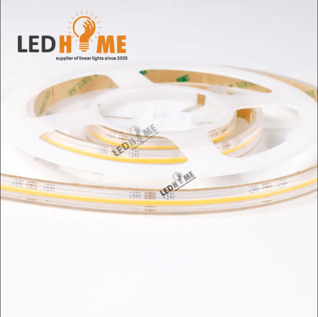 Addressable COB Chasing Running 360led RGBIC COB LED Tape 12v 24v APP Control Smart RGB COB LED Strip Light for Home Room Decor