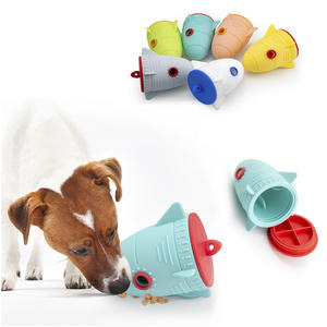 सिलिकॉन पालतू भोजन डिस्पेंसर और रॉकेट लांचर च्यू खिलौना विरोधी धीमी-खाने वाले कुत्ते को बोरियत राहत के लिए - Product Image 1