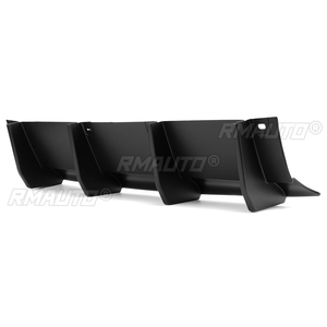 ลิ้นกันชนหลังแบบดิฟฟิวเซอร์ ครีบฉลาม สปอยเลอร์ สำหรับ Dodge Challenger GT SXT Plus ปี 15-23 สีดำด้าน สีดำเงา - Product Image 3