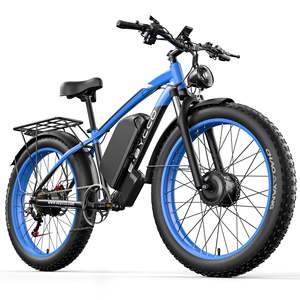 Vélo <span class=keywords><strong>de</strong></span> montagne électrique à double moteur 4000W 52V 32Ah avec cadre en aluminium 7 vitesses, pneus tout-terrain 24*4'', freins à <span class=keywords><strong>disque</strong></span> hydrauliques - Product Image 2