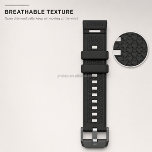 Cinturino Sportivo in Silicone Robusto da 24mm per Ticwatch Atlas Pro 5 Enduro, Traspirante, Morbido, Regolabile, Cinturino Sostitutivo - Product Image 4