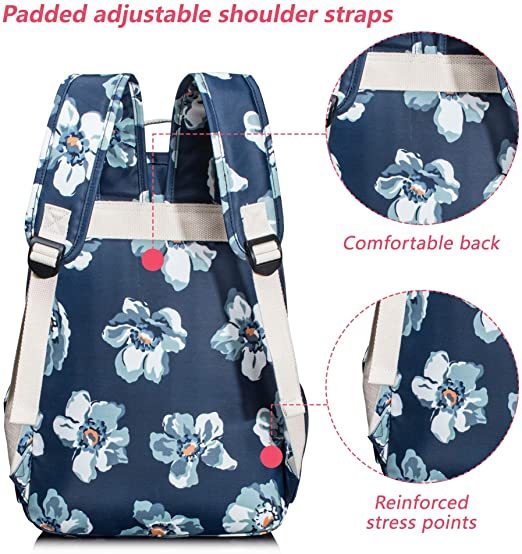 Leaper Water-Resistant Floral School Backpack - Girls 