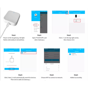 สมาร์ทล็อคประตู G2 Wifi บลูทูธ <span class=keywords><strong>Ttlock</strong></span> <span class=keywords><strong>Gateway</strong></span> - Product Image 2