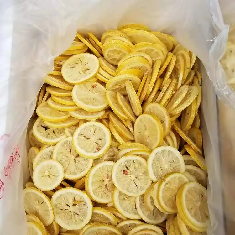 Zitronen scheiben Gefrorene getrocknete Zitronen scheiben Früchte tee