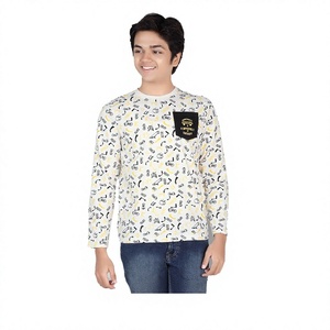 Camisetas de Jersey para Niños, 100% Algodón, Transpirables, Ecológicas, con Estampado Animal, Manga Corta, de Alta Calidad, India - Product Image 1