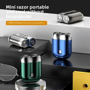 Aparatos Domésticos Inteligentes, Mini Afeitadora Eléctrica Portátil Recargable por USB para Hombre, Cabezal Doble, Lavable, para Todo el Cuerpo - Product Image 3