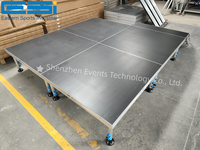 Plataforma de Escenario Portátil ESI en Oferta para Conciertos, Bodas y Eventos al Aire Libre, Plataforma de Aluminio de 4 pies x 4 pies, 4 pies x 8 pies para Conciertos, Eventos y Bodas
