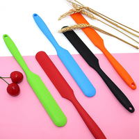 Spatule en silicone antiadhésive pour la pâtisserie, le mélange, l'étalement, la glaçage, la confiture, le gâteau, résistante à la chaleur, sans BPA, grattoir de cuisine