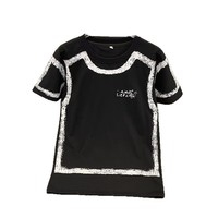 T-shirt décontracté pour homme à col rond, prix d'usine, en polyester tricoté, lavé, confortable, doux, respirant, coupe régulière, manches courtes, été