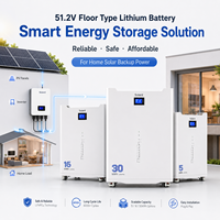 Batterie de stockage d'énergie solaire LiFePO4 à cycle profond, longue durée de vie, hybride, pour extérieur, avec contrôle BMS avancé, CAN, 30 kWh, empilable