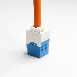Тонкий профиль RJ45 Cat 5e & Cat 6 UTP Keystone Jacks без инструментов Ethernet Модульный адаптер для разъемов - Product Image 2