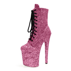 Botines de Lentejuelas de Moda 2025 para Mujer, Sandalias de Plataforma con Tacones de 20CM para Pole Dance - Product Image 6