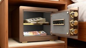 अनुकूलन योग्य दोहरे कुंजी फिंगरप्रिंट पासवर्ड h30cm उच्च गुणवत्ता वाले इलेक्ट्रॉनिक डिजिटल डिजिटल कार्यालय होटल वित्त के लिए सुरक्षित - Product Image 6