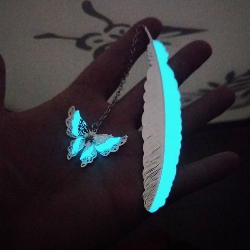 Cute Luminous Metal Animal Bookmark 3d