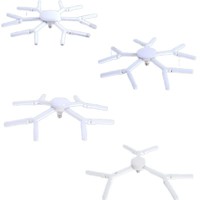Lumière Bluetooth en forme de flocon de neige, pliable en différentes formes, pour salon, centre commercial, garage, atelier, bureau