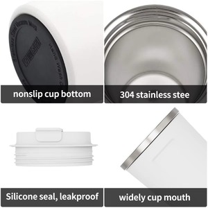 Gobelet <span class=keywords><strong>isotherme</strong></span> élégant de 500 ml, personnalisable, idéal comme cadeau d'entreprise pour les trajets au bureau et les cadeaux de Noël - Product Image 5