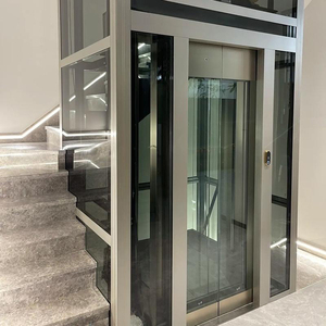 Ascenseur de villa moderne autonome sans engrenages ni shaft, à traction en aluminium, pour 4 personnes, résidentiel, en PVC, pour hôtels et appartements - Product Image 2