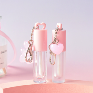 Tubo Vuoto Personalizzato per Lucidalabbra e Balsamo Labbra da 2,5ml, in Plastica ABS+AS con Tappo a Vite Rosa e Pennello, <span class=keywords><strong>Packaging</strong></span> Cosmetico - Product Image 2