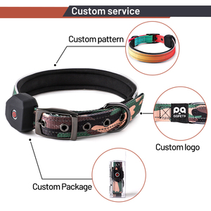 <span class=keywords><strong>Collar</strong></span> de perro LED recargable por USB 2025, diseño personalizado, resistente al agua, seguridad nocturna, resplandor intermitente, luz oscura, cinta con patrón de animales - Product Image 2