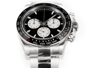 นาฬิกาโครโนกราฟสปอร์ตหรูหราสำหรับทุกเพศ ระบบกลไก ตัวเรือนสแตนเลสสตีลสีทอง กันน้ำ 10 บาร์ เรืองแสง ขนาด 40 มม. - Product Image 2