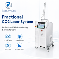 Machine laser fractionné CO2 10600nm pour resserrement vaginal et vulvaire, écran tactile 12 pouces, 7 bras, 166mJ, découpe ultra-pulsée continue, CE