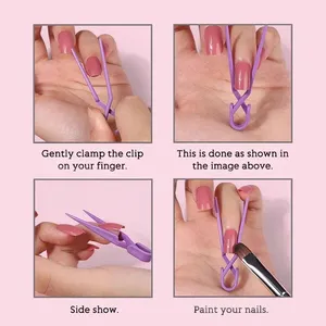 5/10pcs Nail Clip Shaping Clip Paint Spill-proof Mixed Color Nail Painting Protection Clip To Prevent Paint Leakage Nail <b>Tools</b> - Product Image 3