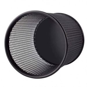 Round Mesh Pen Cup Metal Pencil Holder for Desk <b>Office</b> Pen Organizer - Product Image 2