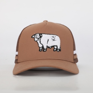 Wholesale High Quality Custom Stripe Trucker <b>Hat</b> With Chenille Embroidery Logo Breathable Mesh Cap - Product Image 1