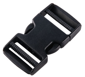 Plastic dual release buckle