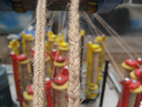 Machine à tresser le jute et le chanvre, La Maquina Para Trenzar Yute Y Canamo