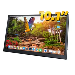 노트북 작은 IPS HD 1024x600 스피커 서브 스크린 LCD 얇은 5 점 터치 스크린 휴대용 HD-MI 라즈베리 파이 10 인치 모니터