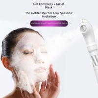 Appareil de beauté électrique Newfess 9-en-1 à bulles volumineuses, pulvérisation chaude et froide, portable, qualité professionnelle, en alliage chromé, pour le visage et tonifiant