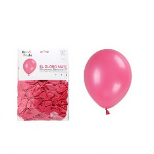 Set di Palloncini Opachi Rosa Rosso da 10 Pollici, Spessi e Resistenti, Confezione da 100 per Feste, Lauree, Eventi, Marca Peiyong Modello 51661 - Product Image 1