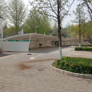 <span class=keywords><strong>Tettoia</strong></span> in Acciaio con Struttura a Membrana PVDF per Esterni, Garage, Tettoie e Carport, Tenda per Auto - Product Image 4