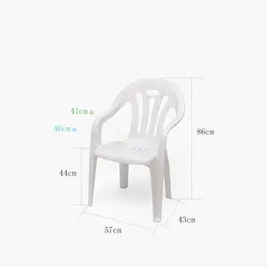 Fornitori della cina sedie da ristorante in plastica con schienale traspirante cavo domestico pratico schienale corrimano sedia sgabello in plastica