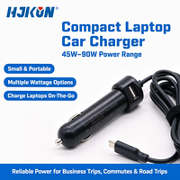 Chargeur de voiture USB-C 65W PD pour ordinateur portable, adaptateur d'alimentation 12V 24V pour télétravail, voyages d'affaires, charge rapide et sûre haute performance