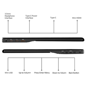 moniteur Portable 15.6 pouces 1920*1080 full HD avec USB Type-c pour prolonger mobile PC ordinateur portable écran de jeu - Product Image 6