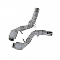 Auto-Tuning Auspuffkrümmer Downpipe für BMW X7 M50I 4.4T 2019-2022 N63 Motor Ohne Motorfehleranzeige Auspuffrohre