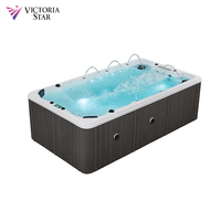 Piscine importée de luxe au design moderne 1-2 personnes Spa de nage haut de gamme haut de gamme