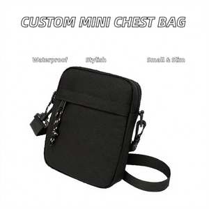 Bolsa de cintura moderna y personalizada con logotipo, ideal para correr, con una sola correa, estilo mensajero o transversal. - Product Image 2