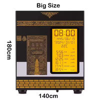 Speaker Al-Quran Muslim dengan Alarm Sholat Azan, Kontrol Sentuh FM, Remote Control, Layar Tampilan Jam Mini Portabel untuk Speaker